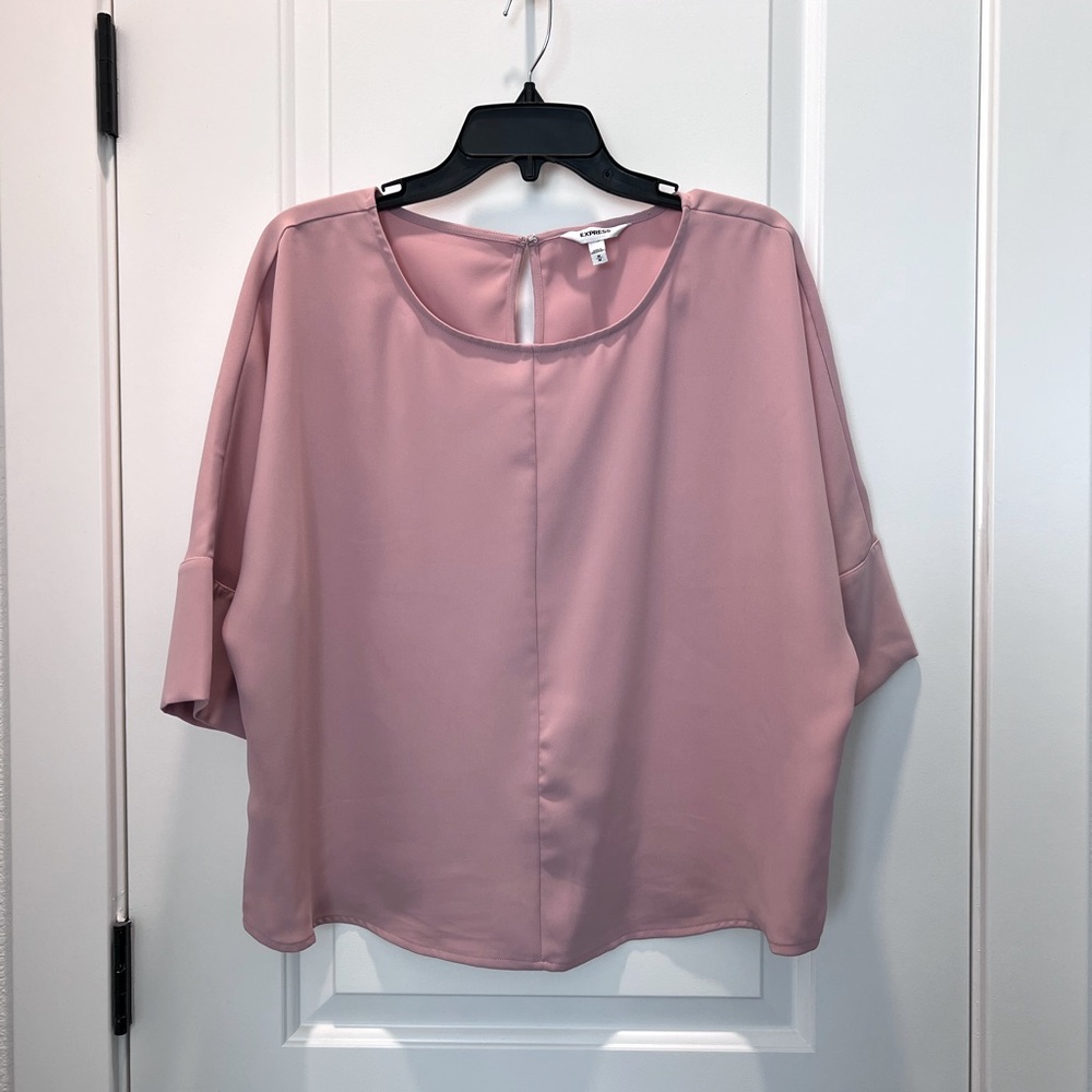 Express Boxy Top Dusty Pink